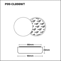 Pads99 Pad Classic Pad Blanco Medio Rotativa 75mm