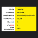 Pads99 Twister Pad Amarillo Medio 75mm