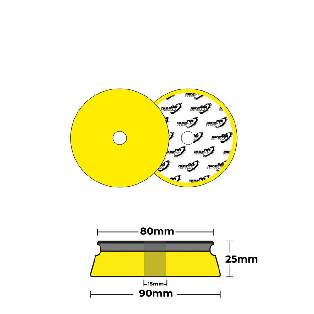 Pads99 Sandwich Pad Amarillo Medio 75mm