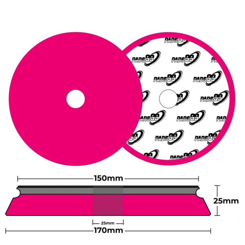 Pads99 Sandwich Pad Rojo Extra Duro 150mm