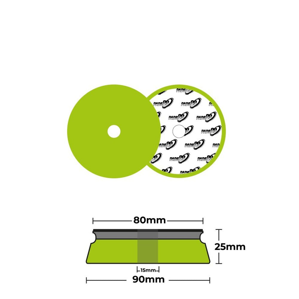 Pads99 Sandwich Pad Verde Blando 75mm