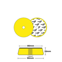 Pads99 Twister Pad Amarillo Medio 75mm