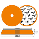 Pads99 Twister Pad Naranja Duro 150mm