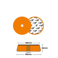 Pads99 Twister Pad Naranja Duro 125mm