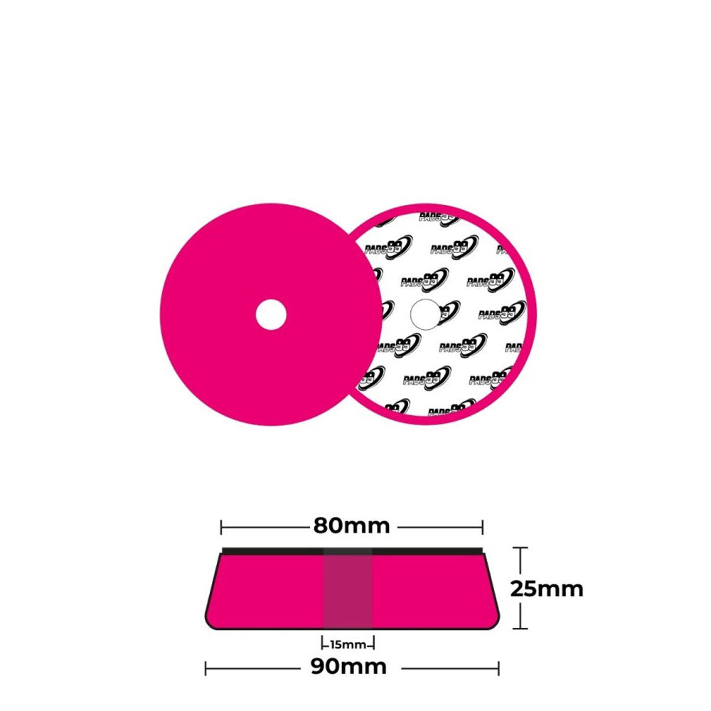 Pads99 Twister Pad Rojo Extra Duro 75mm