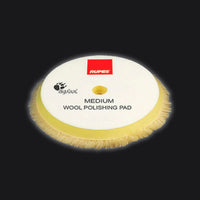 Rupes Pad de Lana Amarilla Corte Medio 80mm